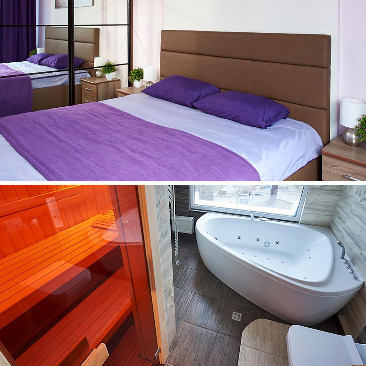 Sauna, Big Jacuzzi , Khreshchatyk Apartments Kijev Kültér fotó